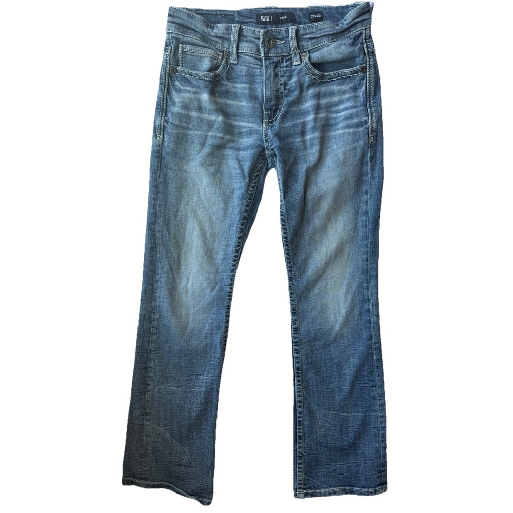 BKE Aiden Bootcut Jeans Womens 29x30 Low Rise Stretch‎ Light Wash Denim